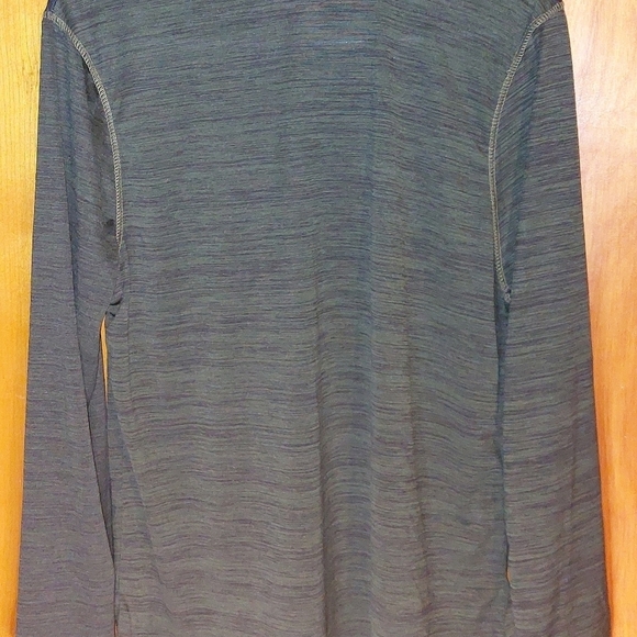NWT RE Real Essentials Athletic Knit 1/4 Zip Shirt Men’s Size Medium Blue/Green - Picture 3 of 6